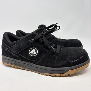 Airwalk Mongo AW6300 Mens Comp‎ Toe Work Shoes Black EH SR Size 11.5 D